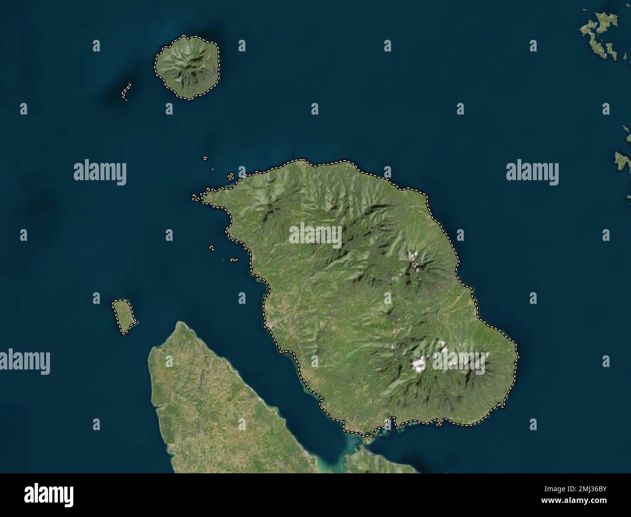 Biliran, province of Philippines. Low resolution satellite map Stock