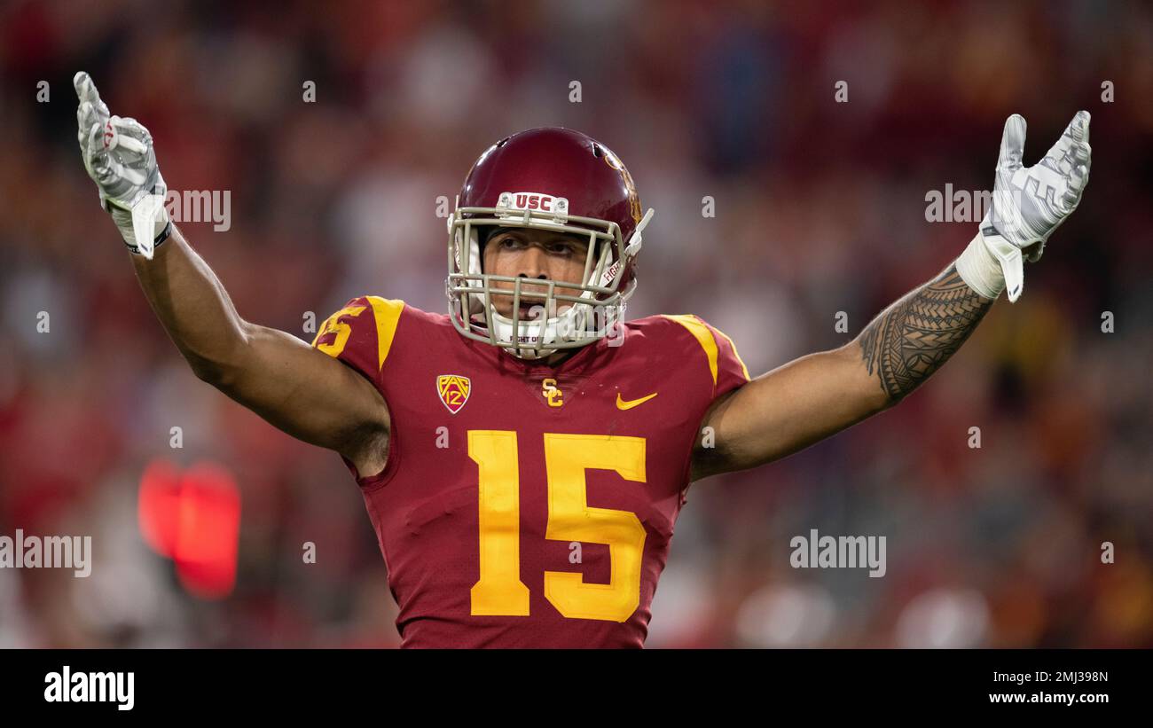 Southern California safety Talanoa Hufanga participates in the school's pro  day football workout for NFL scouts Wednesday, March 24, 2021, in Los  Angeles. (AP Photo/Marcio Jose Sanchez Stock Photo - Alamy