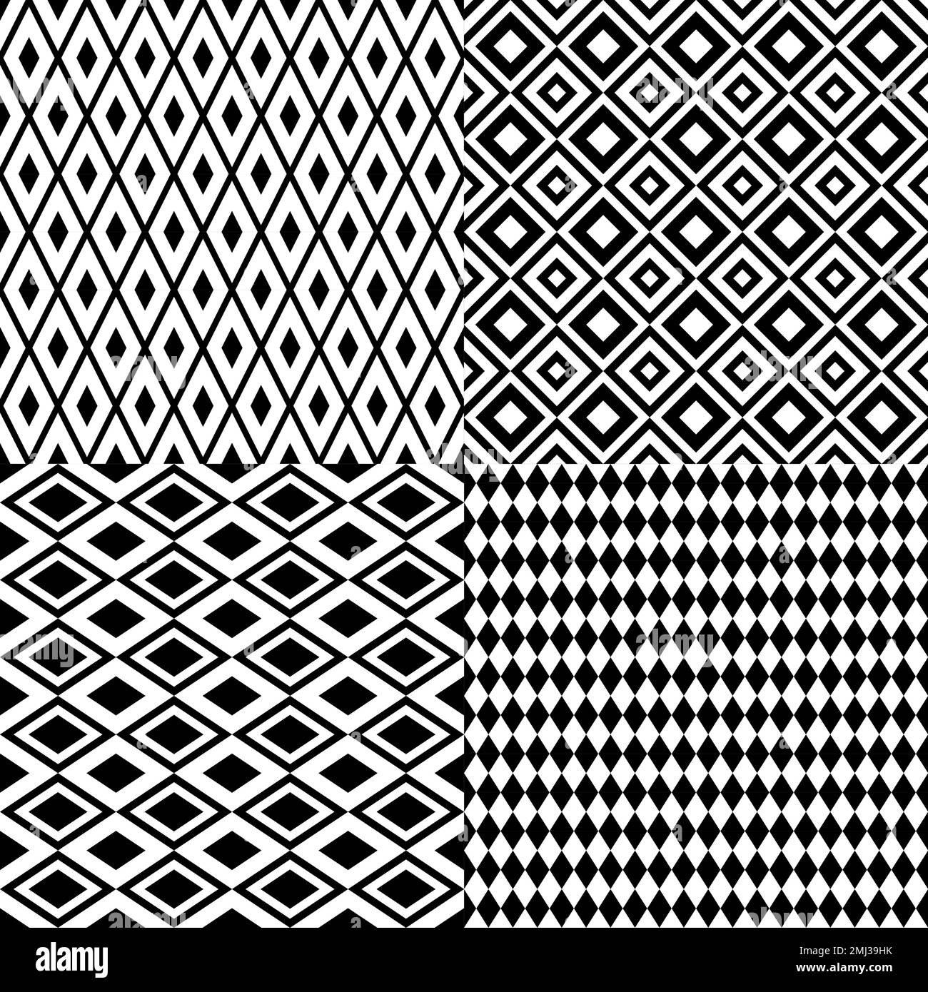 Rhombus seamless pattern. Simple vector geometric background. Stock Vector