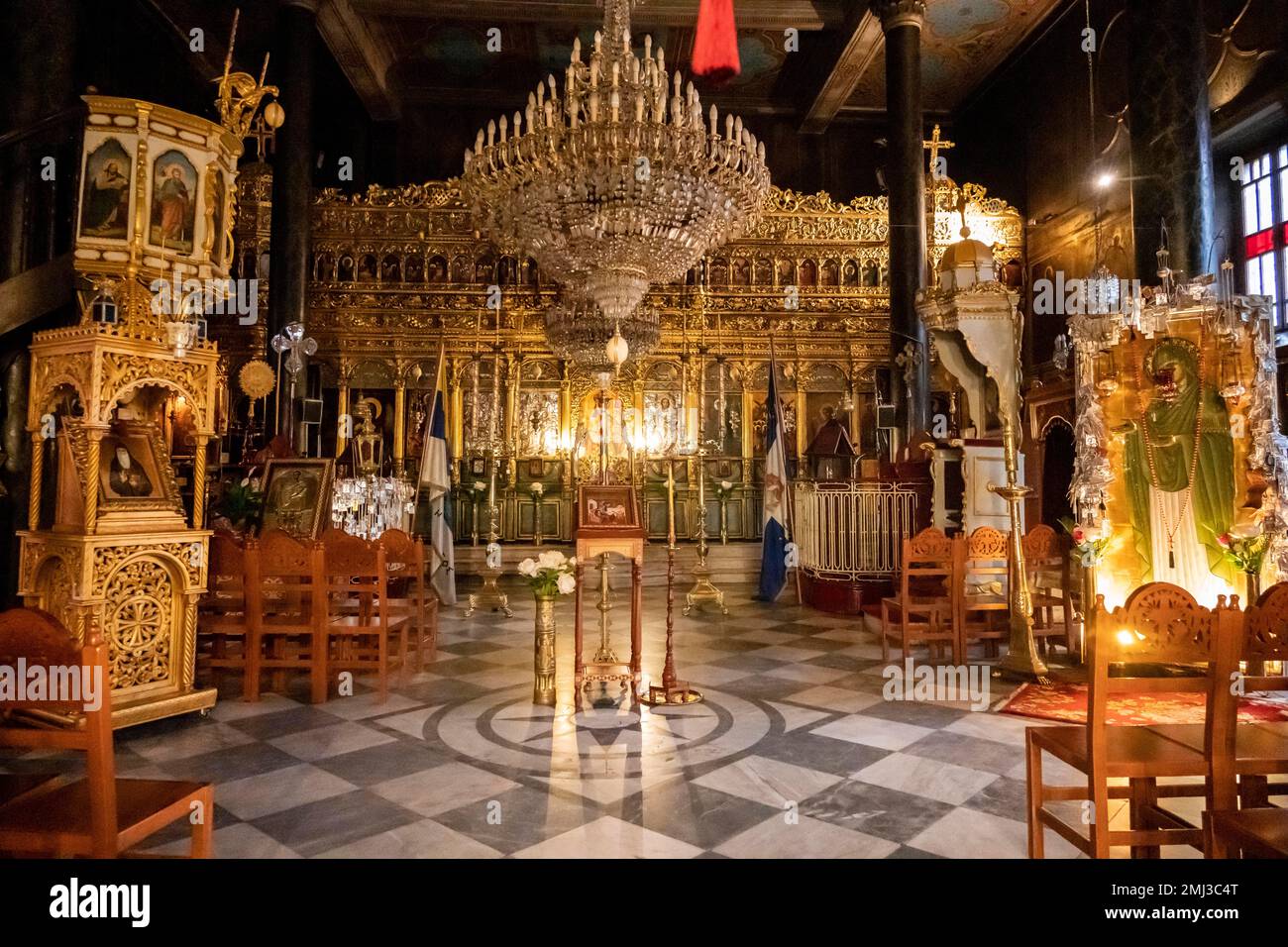 Orthodox Church, Nafplio, Peloponnese, Greece Stock Photo