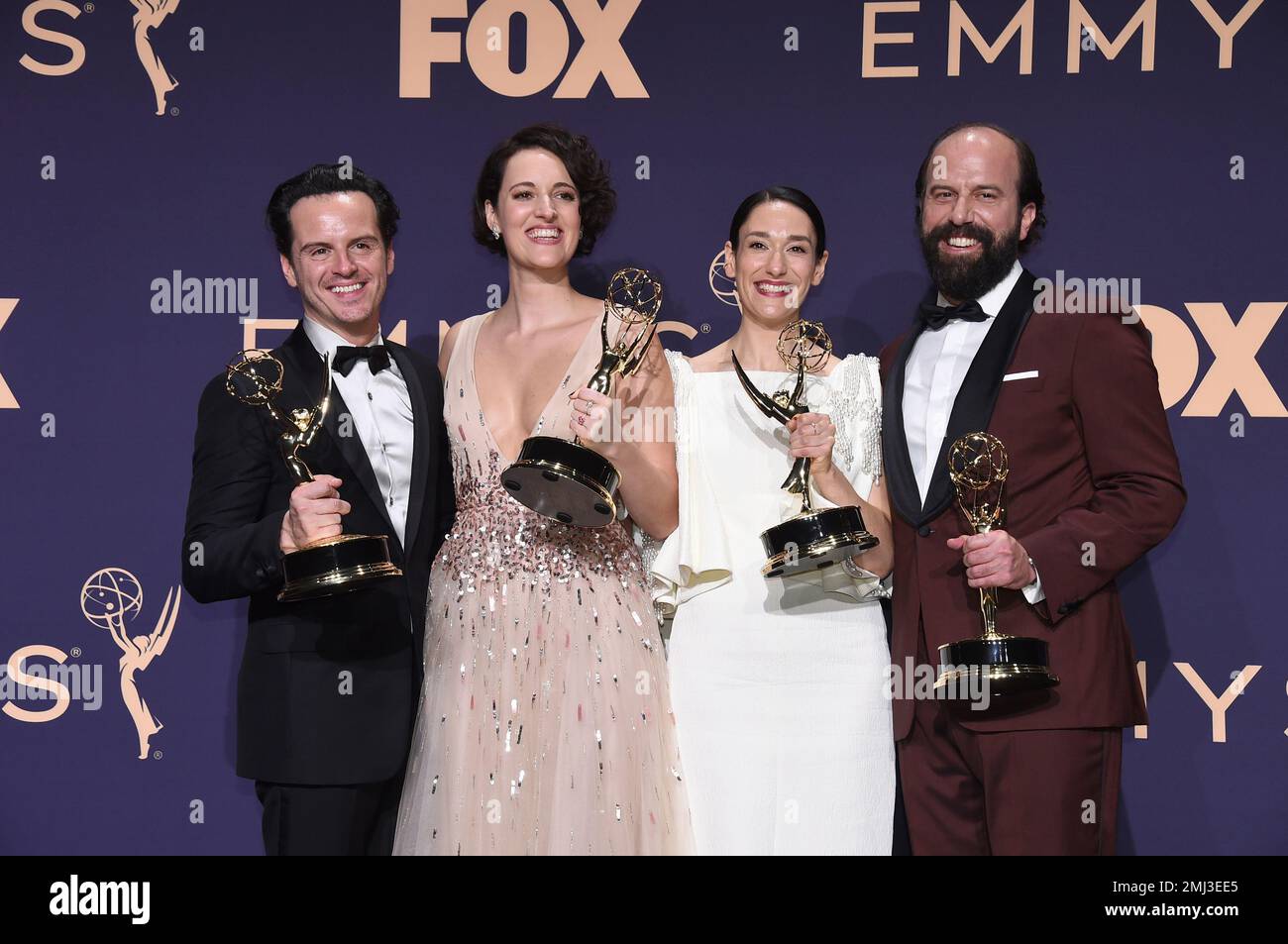 Andrew Scott, from left, Phoebe WallerBridge, Sian Clifford, and Brett
