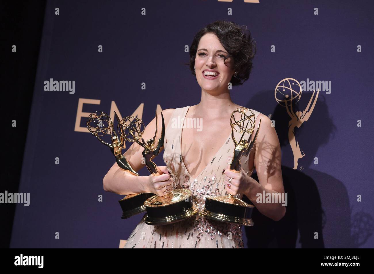 Phoebe WallerBridge, winner of the awards for outstanding lead actress