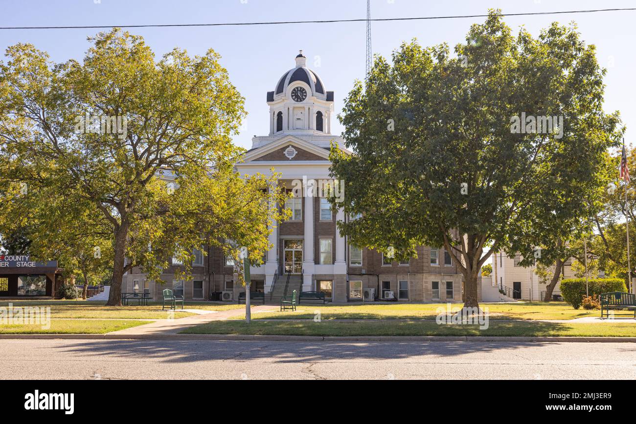 Marietta, Oklahoma, USA October 19, 2022 The Love County Courthouse