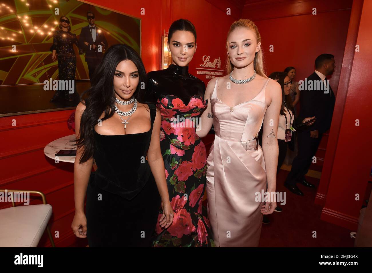 EXCLUSIVE - Kim Kardashian, from left, Kendall Jenner and Sophie Turner