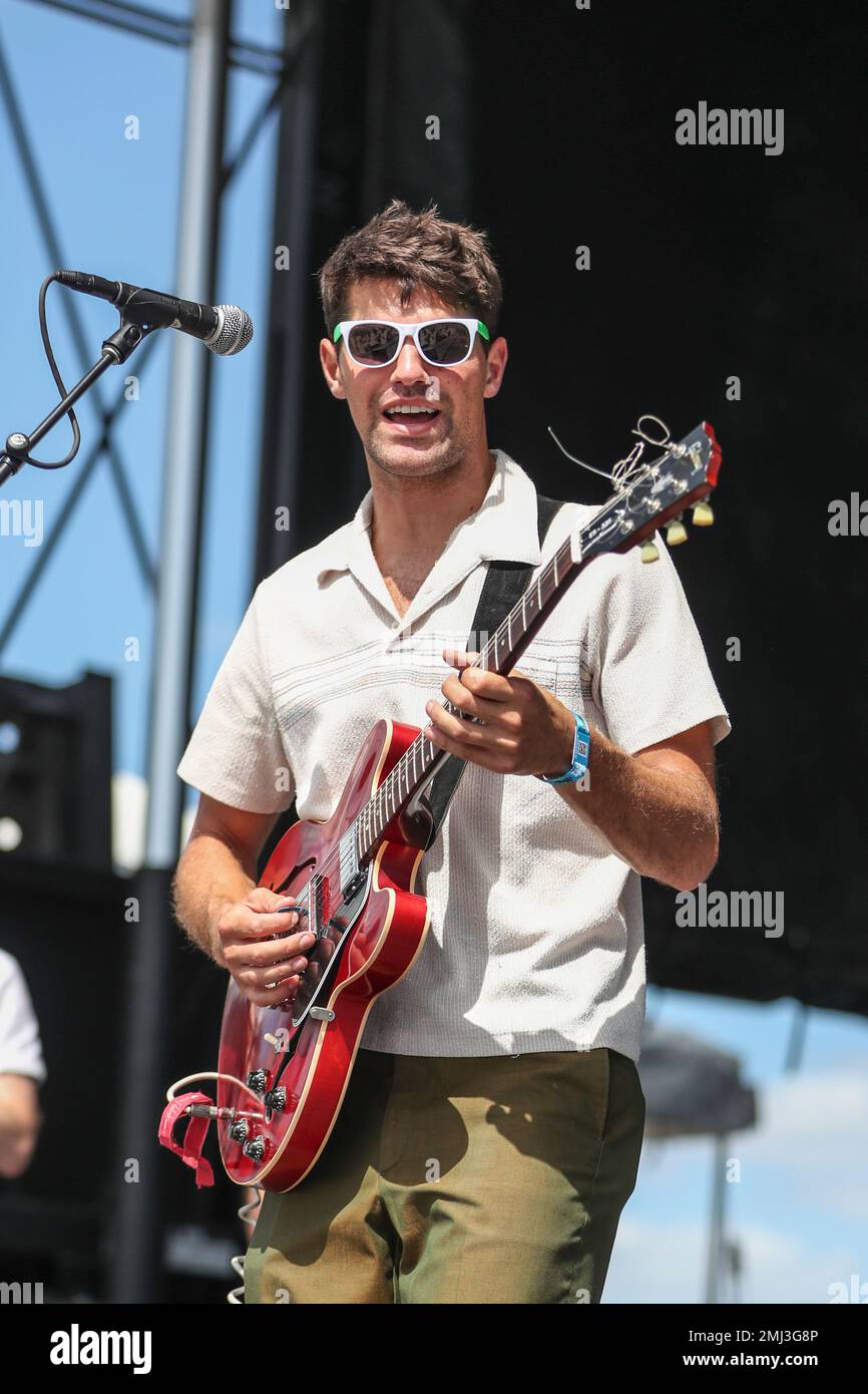 Tom Eddy of The Dip performs at Pilgrimage Music and Cultural Festival at  The Park at Harlinsdale on Sunday, Sept. 22, 2019, in Franklin, Tenn.  (Photo by Al Wagner/Invision/AP Stock Photo -