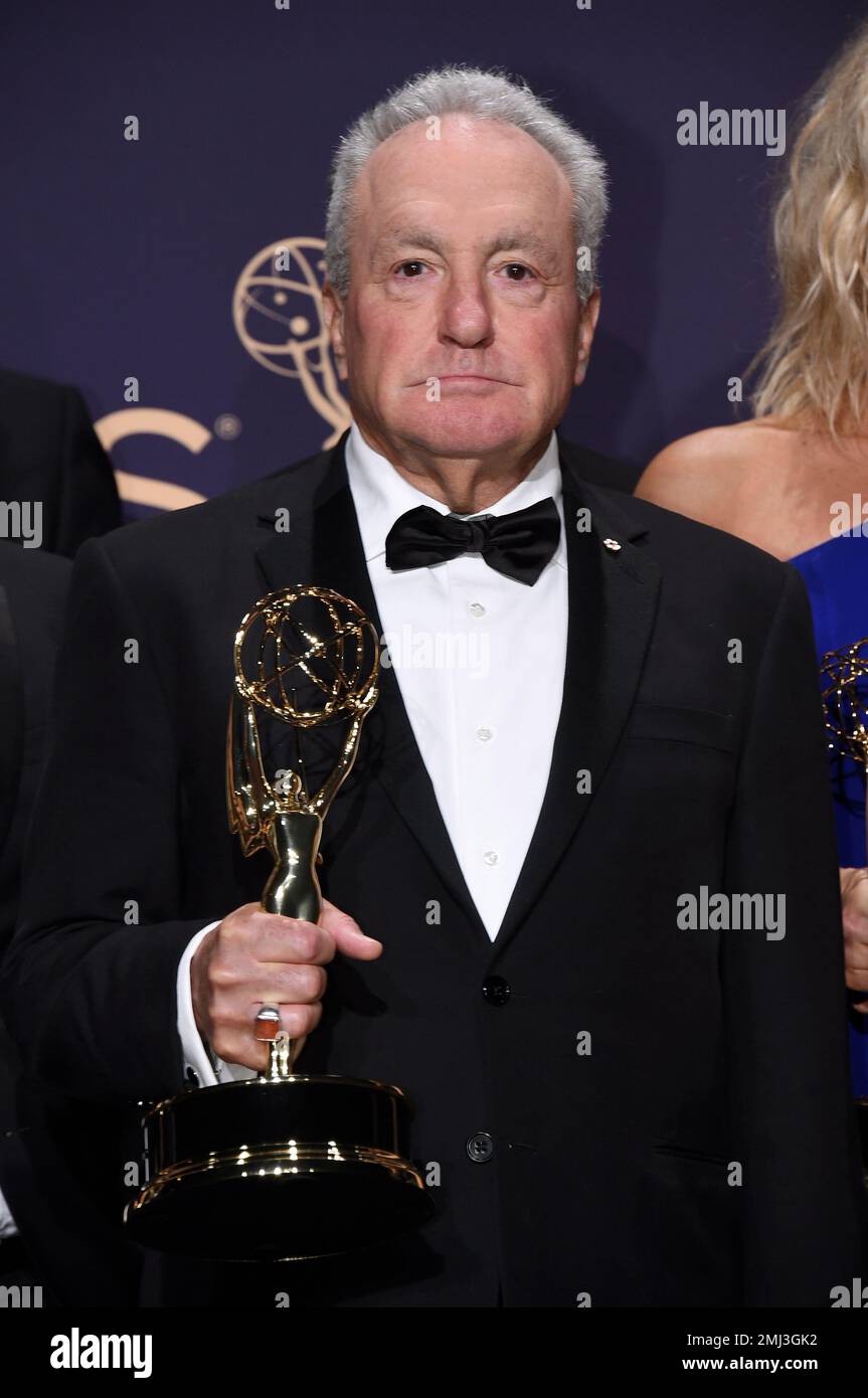 Lorne Michaels poses in the press room with the award for outstanding ...