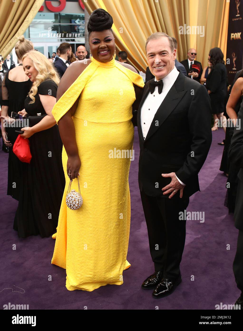 Nicole Byer, left, and Jacques Torres at the 71st Primetime Emmy Awards