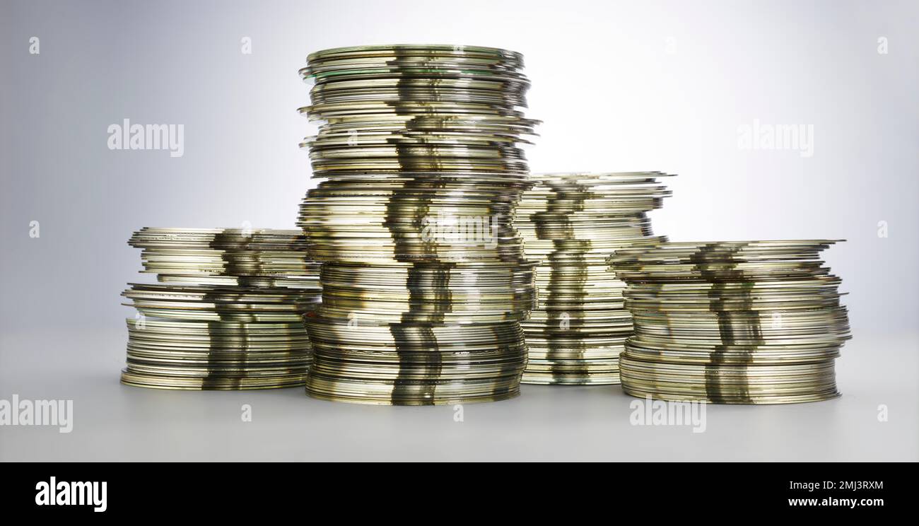 Discarded DVDs and CDs, disposal Stock Photo - Alamy