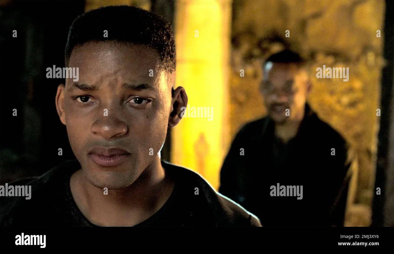 GEMINI MAN 2019 Paramount Pictures film with Will Smith at left Stock Photo