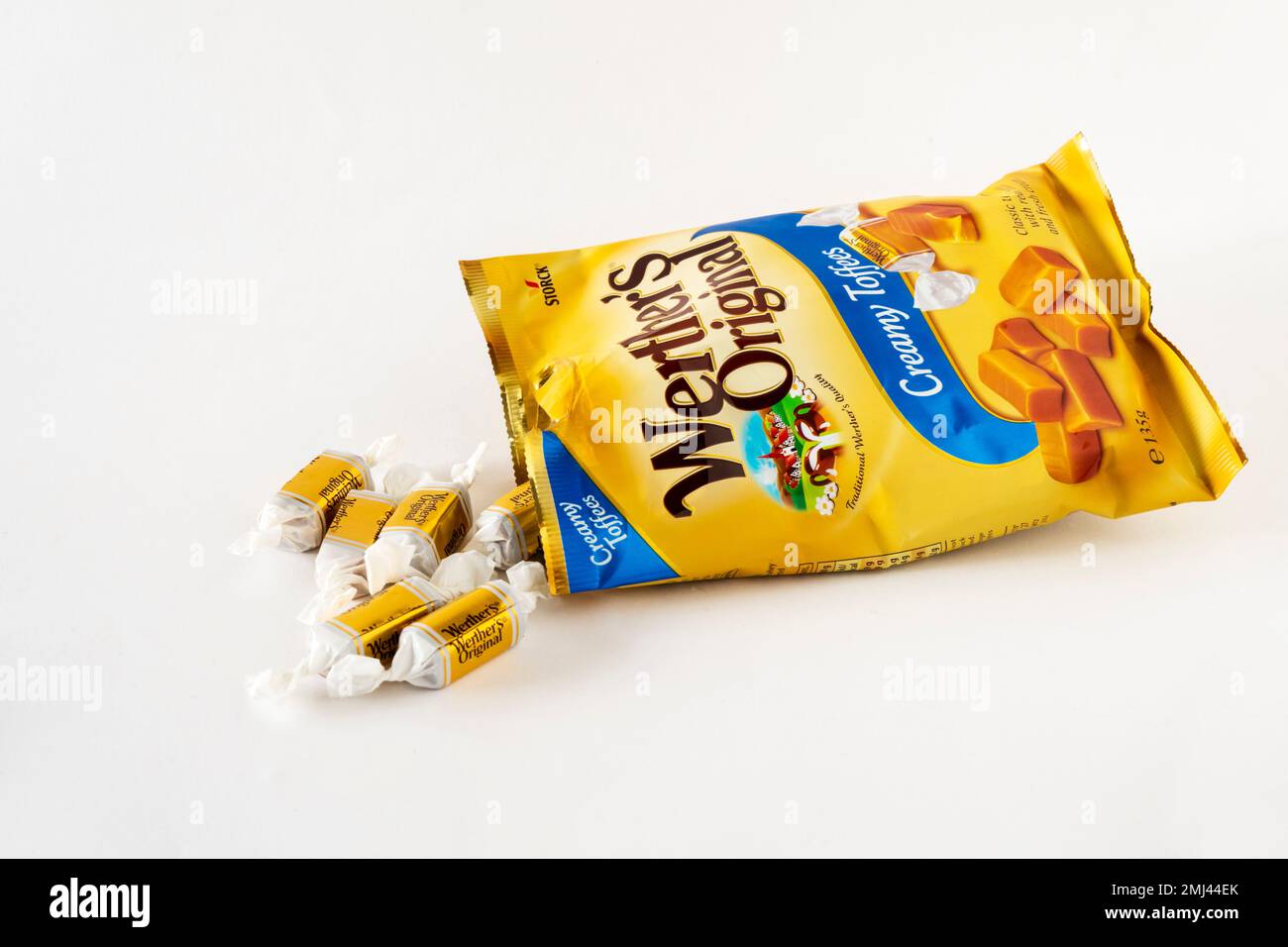 A bag of Werther's Originals Creamy Toffees. Stock Photo