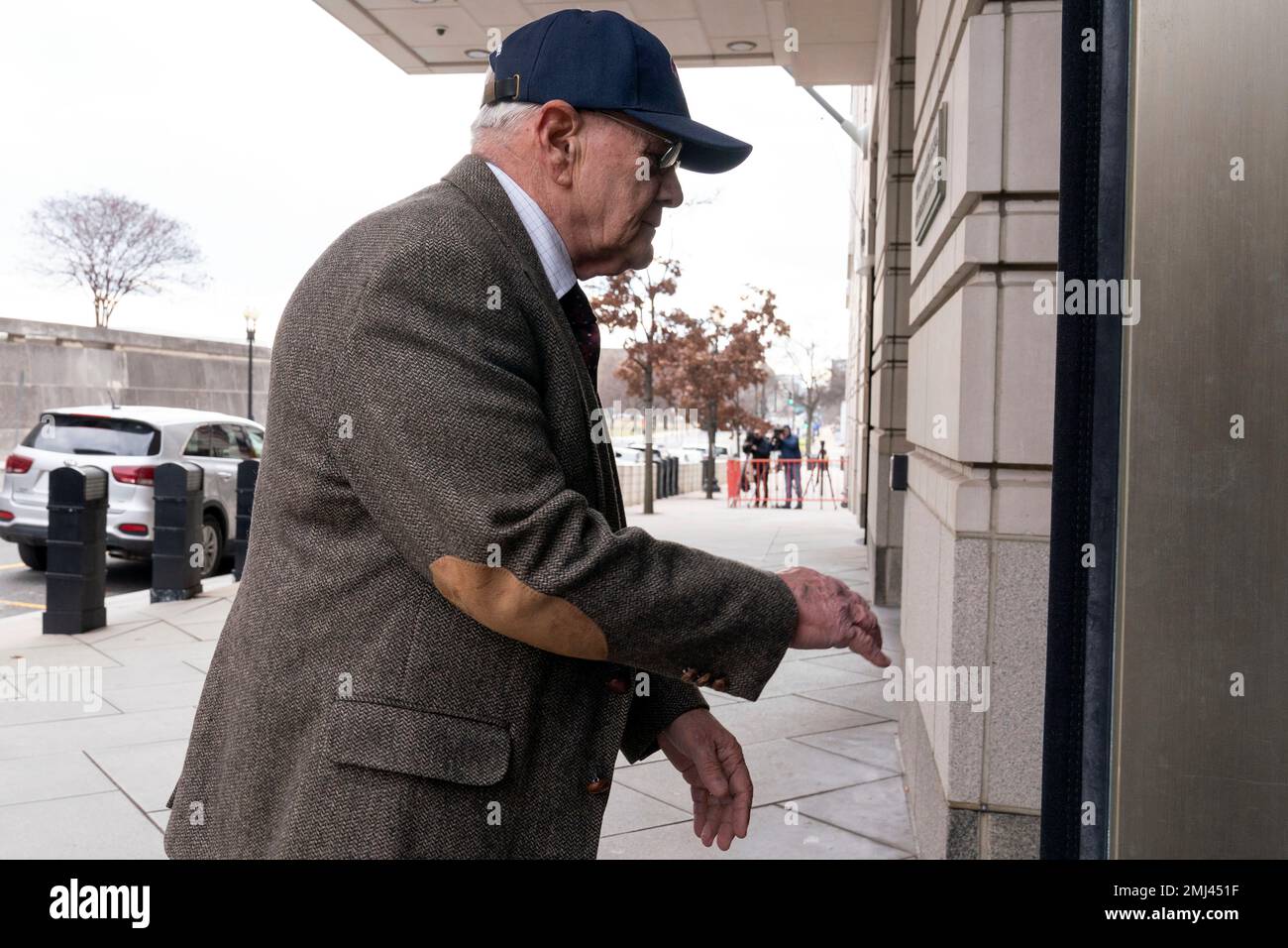 Charles Sicknick, the father of fallen U.S. Capitol Police officer Brian Sicknick, arrives for