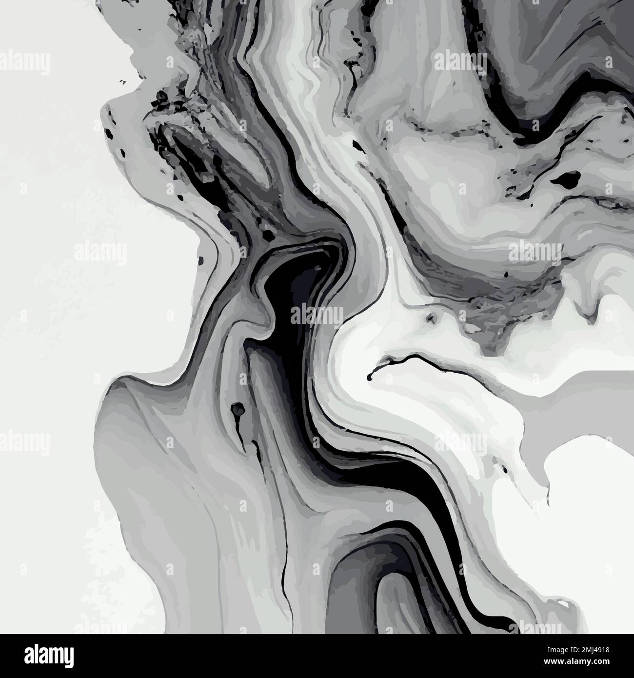 Marble texture design, colorful black white gray marble surface, curved