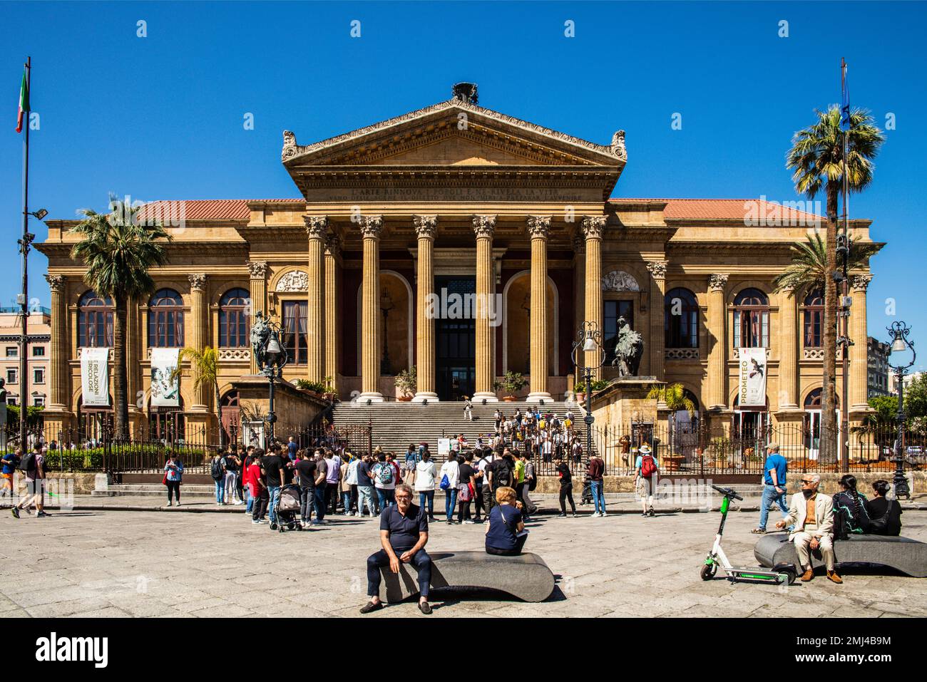 Teatro Massimo, Palermos opera house and the largest in Italy, Palermo