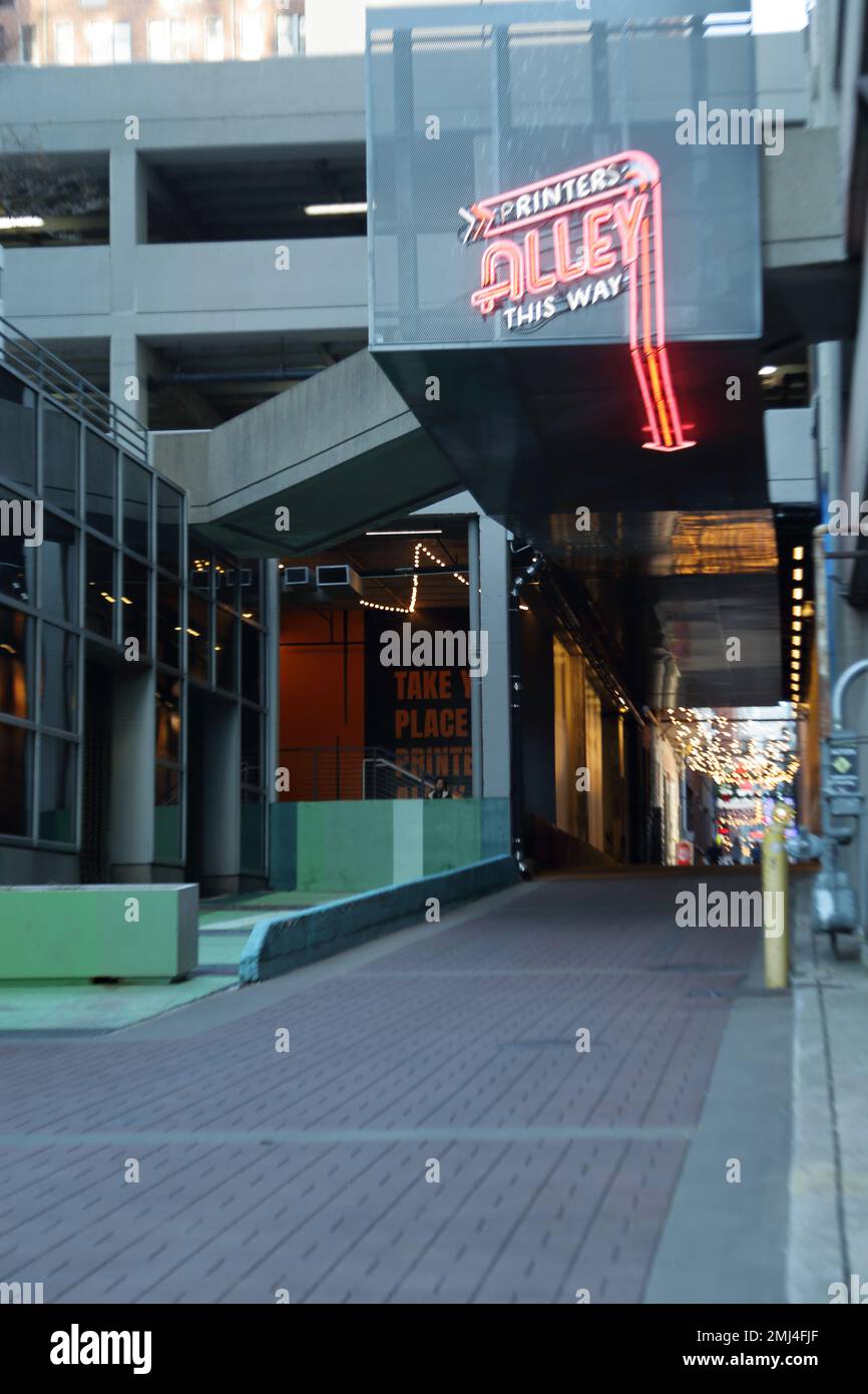 Printer's Alley, Nashville, TN Stock Photo Alamy
