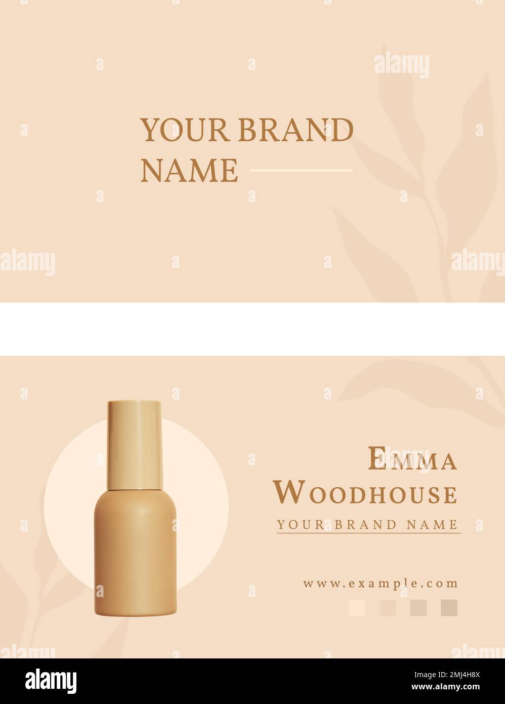 Skincare business card template vector Stock Vector Image & Art Alamy