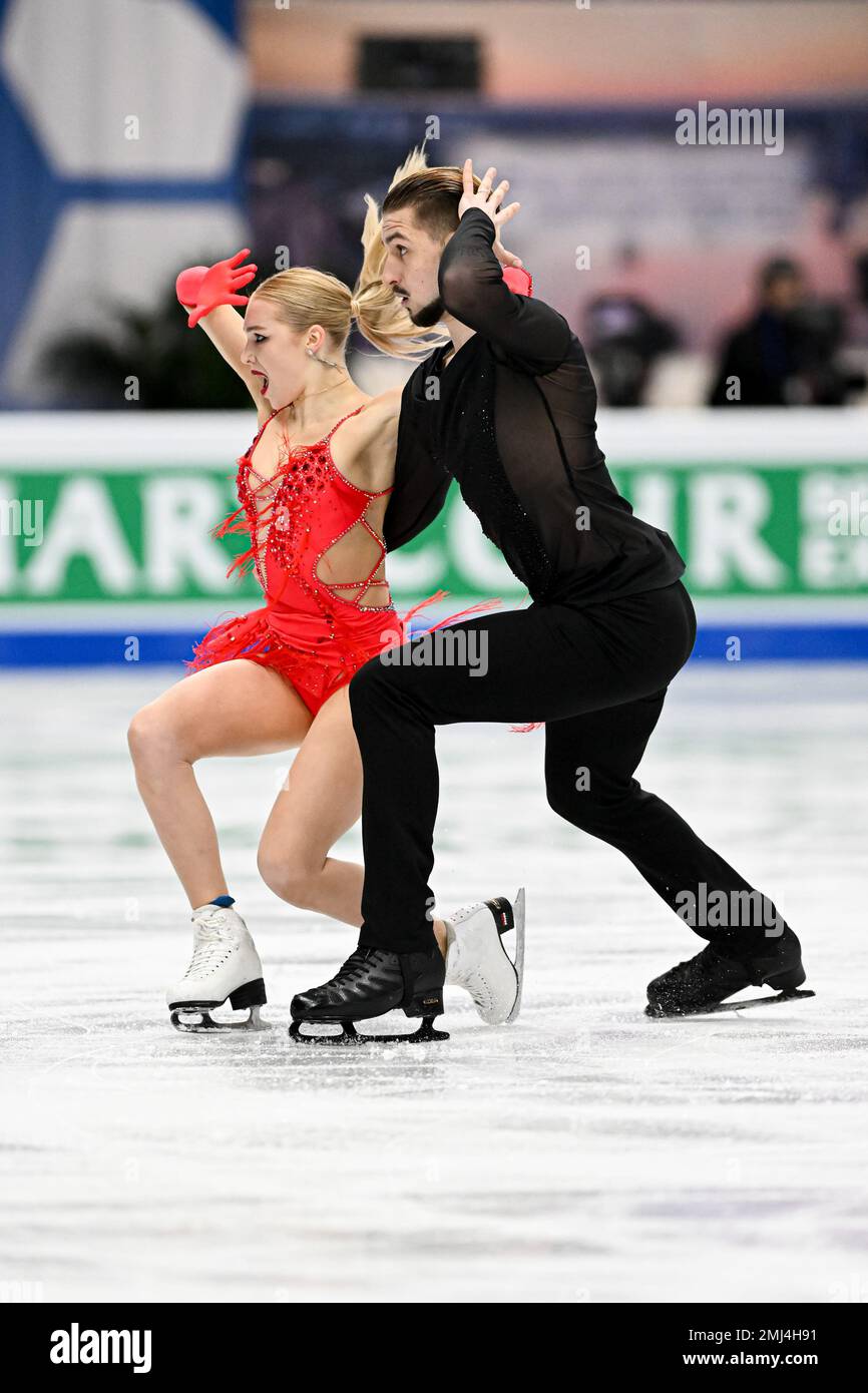 Espoo, Finland. 27th Jan 2023. Mariia IGNATEVA & Danijil Leonyidovics