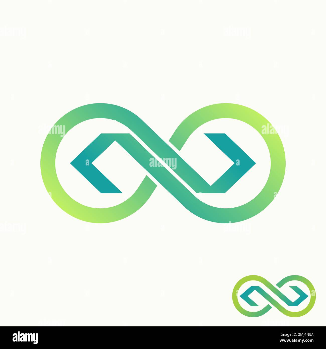 Simple and unique meta or infinity sign with cut and bracket on side graphic icon logo design abstract concept vector stock tech to application Stock Vector