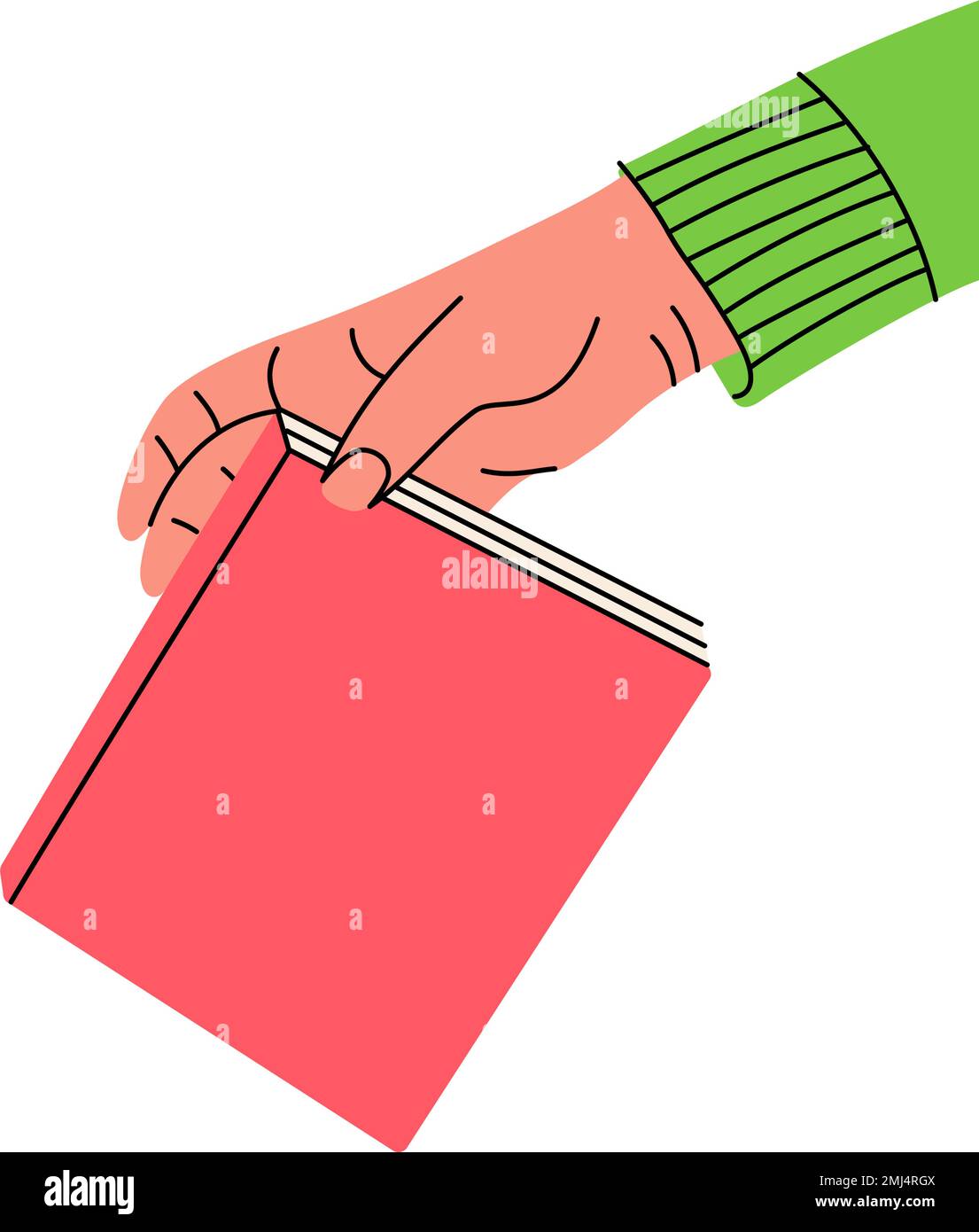 Hand throwing book in trash. Garbage utilisation. Bookcrossing, books