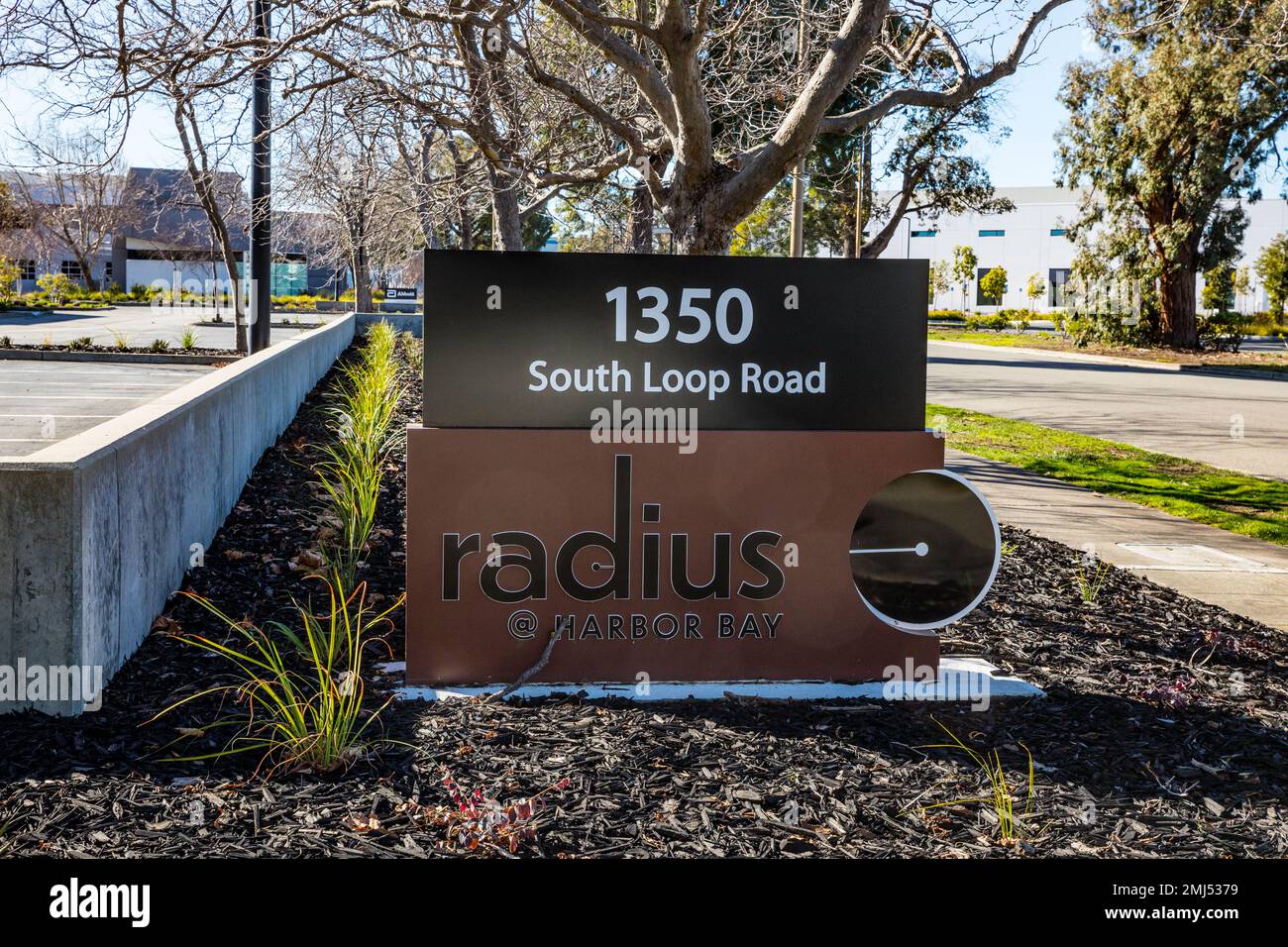 Radius, a tailored research and development property in the Harbor Tech area of Alameda California USA Stock Photo
