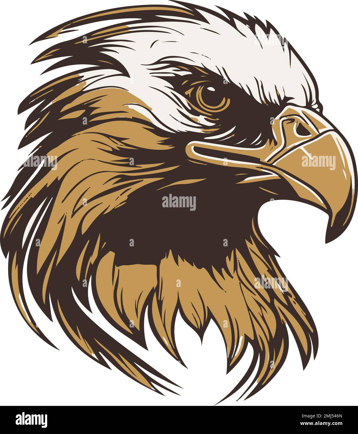 An eagle head on a white background Stock Vector Image & Art - Alamy