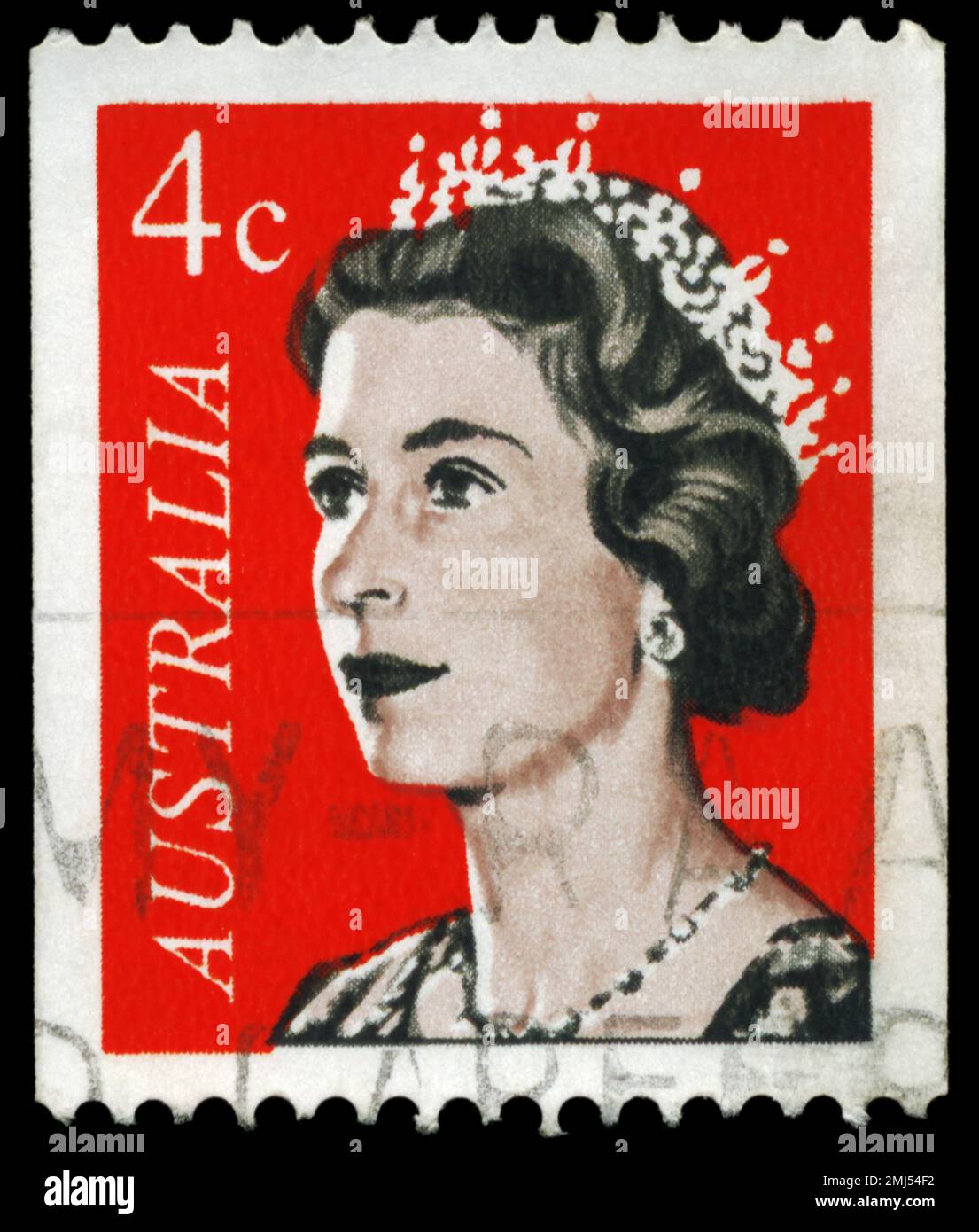 AUSTRALIA CIRCA 1966 A Stamp printed in AUSTRALIA shows the portrait