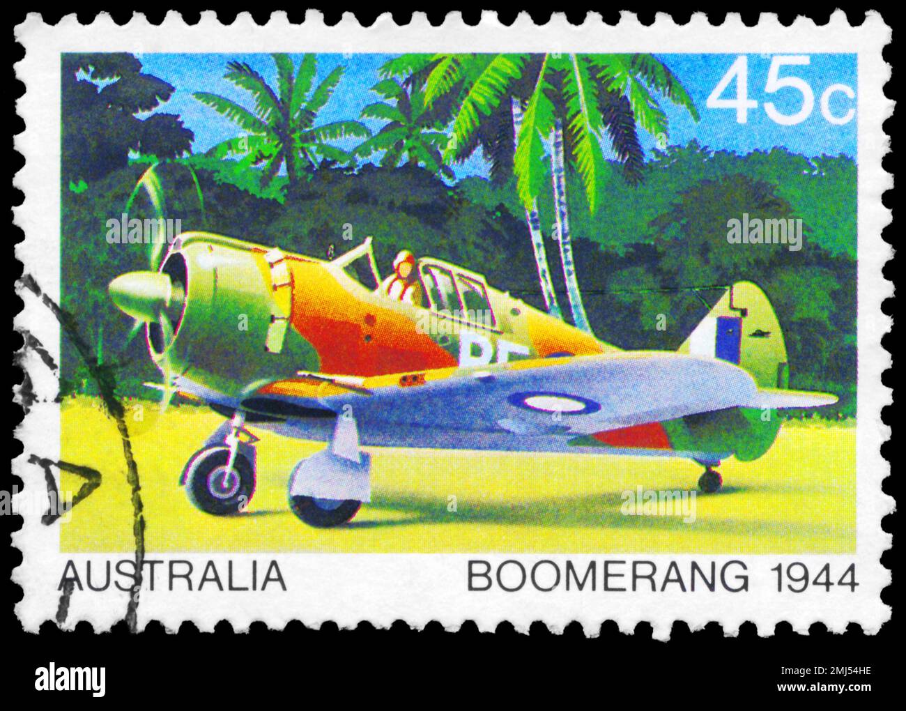AUSTRALIA CIRCA 1980 A Stamp printed in AUSTRALIA shows the Aircraft