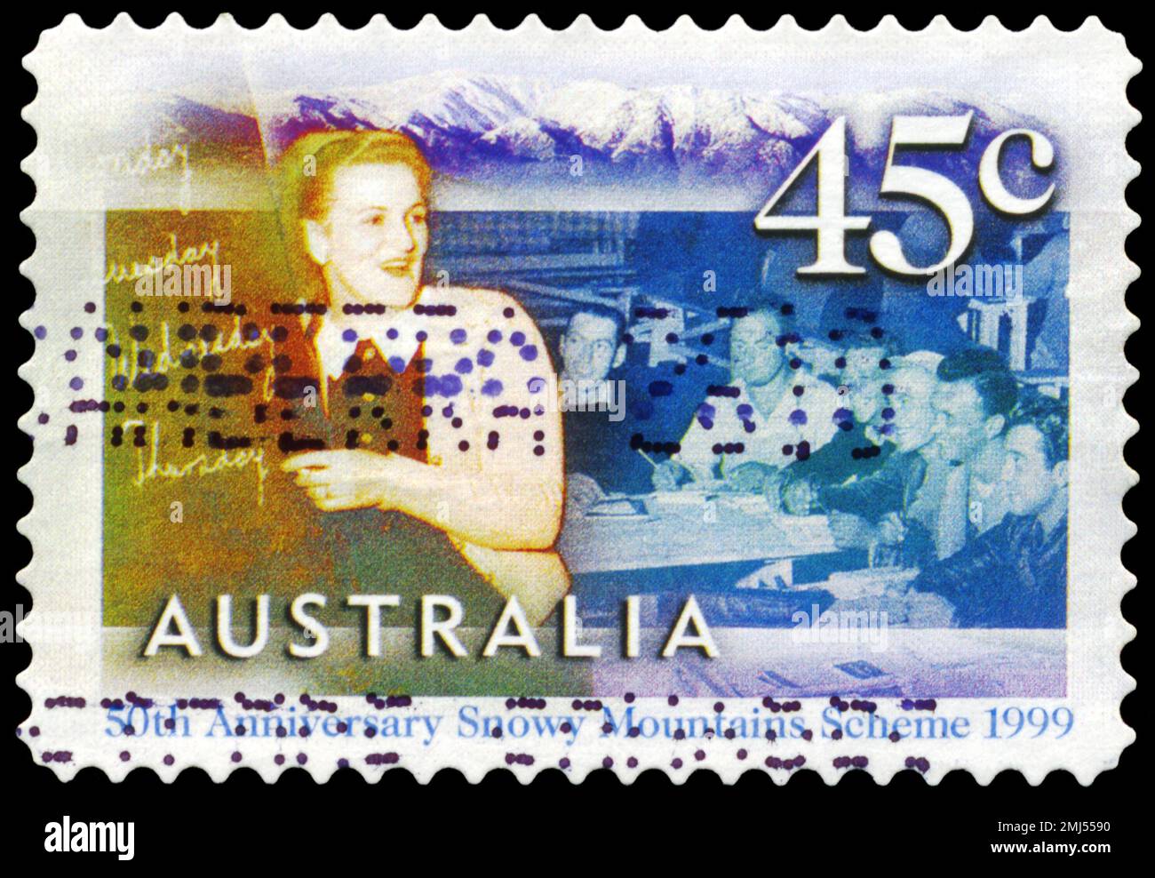 AUSTRALIA CIRCA 1999 A Stamp printed in AUSTRALIA shows the English class for migrant workers AUSTRALIA CIRCA 1999 A Stamp printed in AUSTRALIA shows the English class for migrant workers