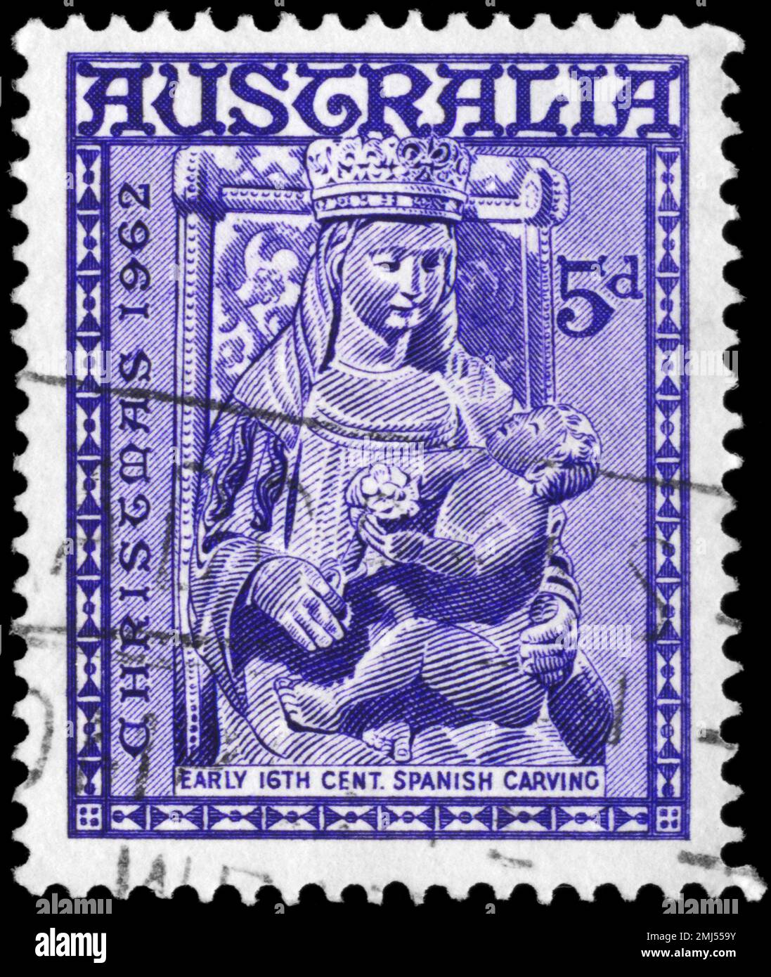 First U.S. Christmas stamp issued in 1962