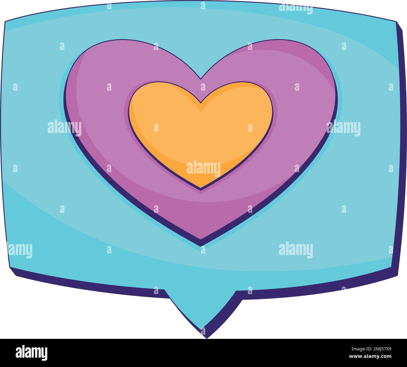 speech bubble with heart icon Stock Vector Image & Art - Alamy