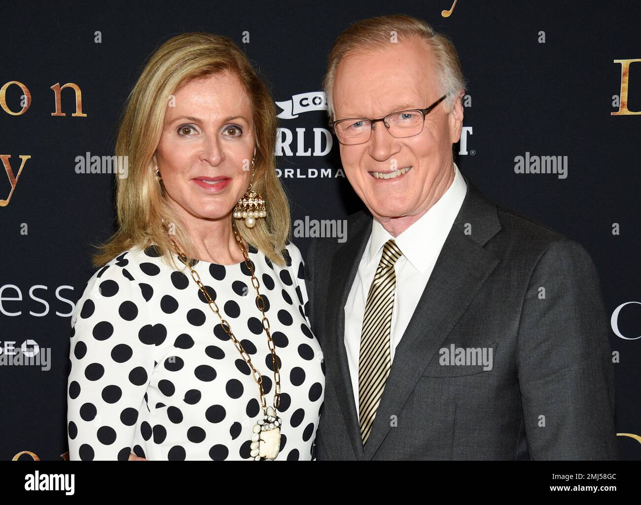 WNBC news anchor Chuck Scarborough and wife Ellen Scarborough attend