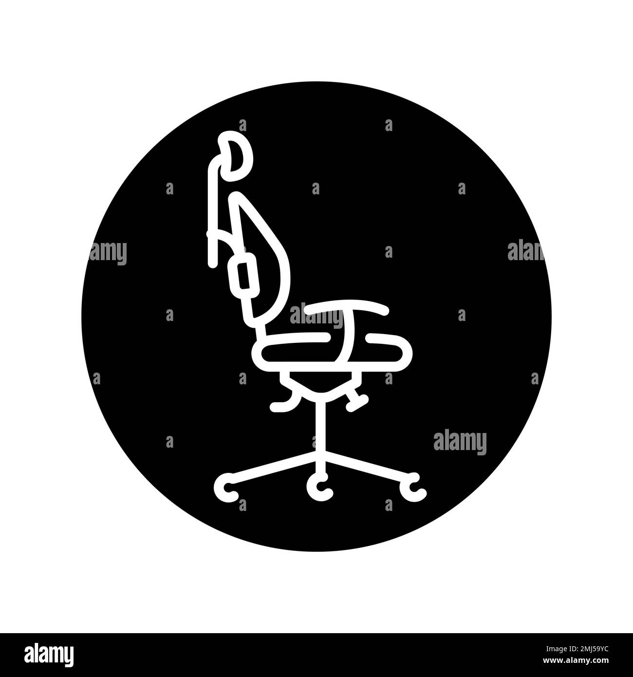 Orthopedic chair ?olor line icon. Pictogram for web page Stock Vector ...