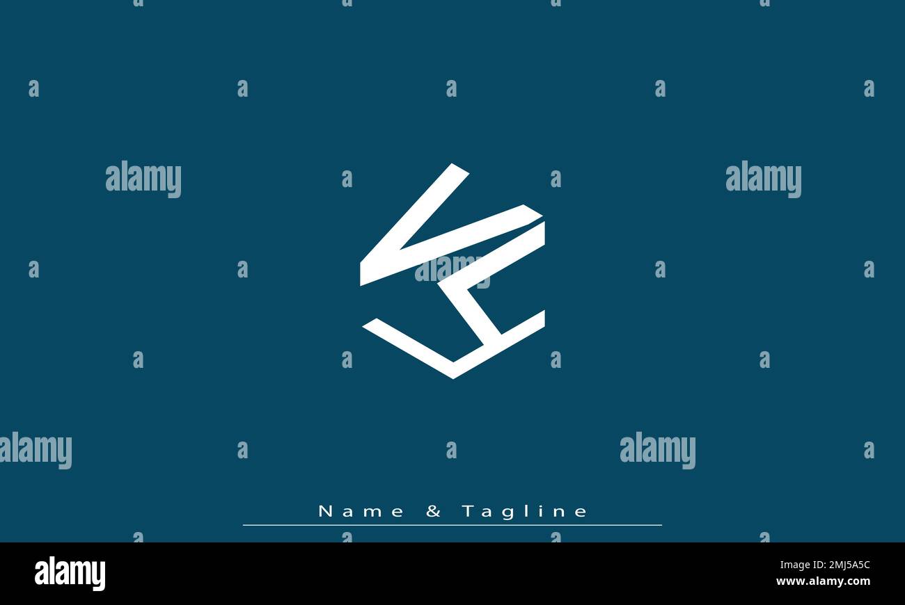 Alphabet letters Initials Monogram logo VY , YV Stock Vector