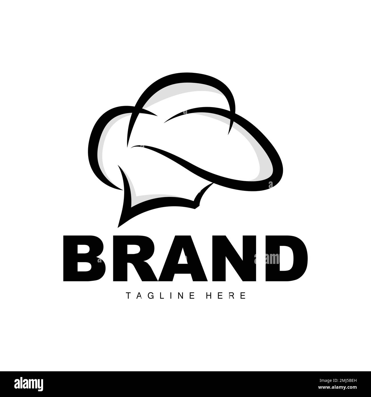 Chef Hat Logo, Cooking Vector Hand Made Chef Hat Collection, Product