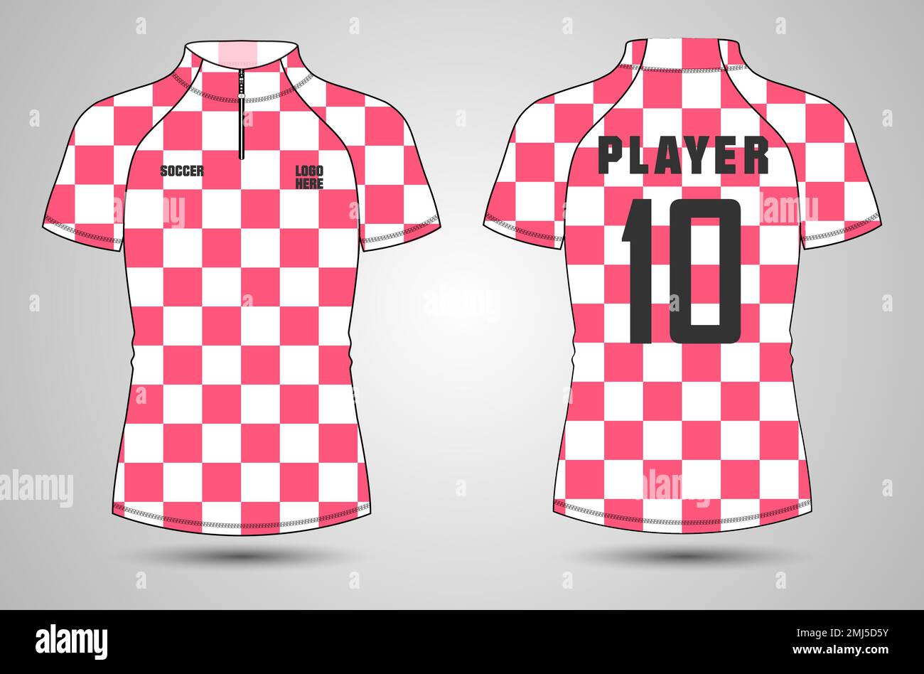 Red and white pattern sport football kits, jersey, t-shirt design template  Stock Vector Image & Art - Alamy