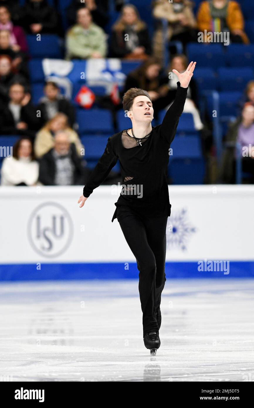 Espoo, Finland. 27th Jan 2023. Nika EGADZE (GEO), during Men Free