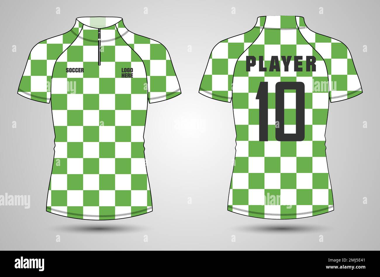 Premium Vector  Soccer jersey for germany national team, front and back  view