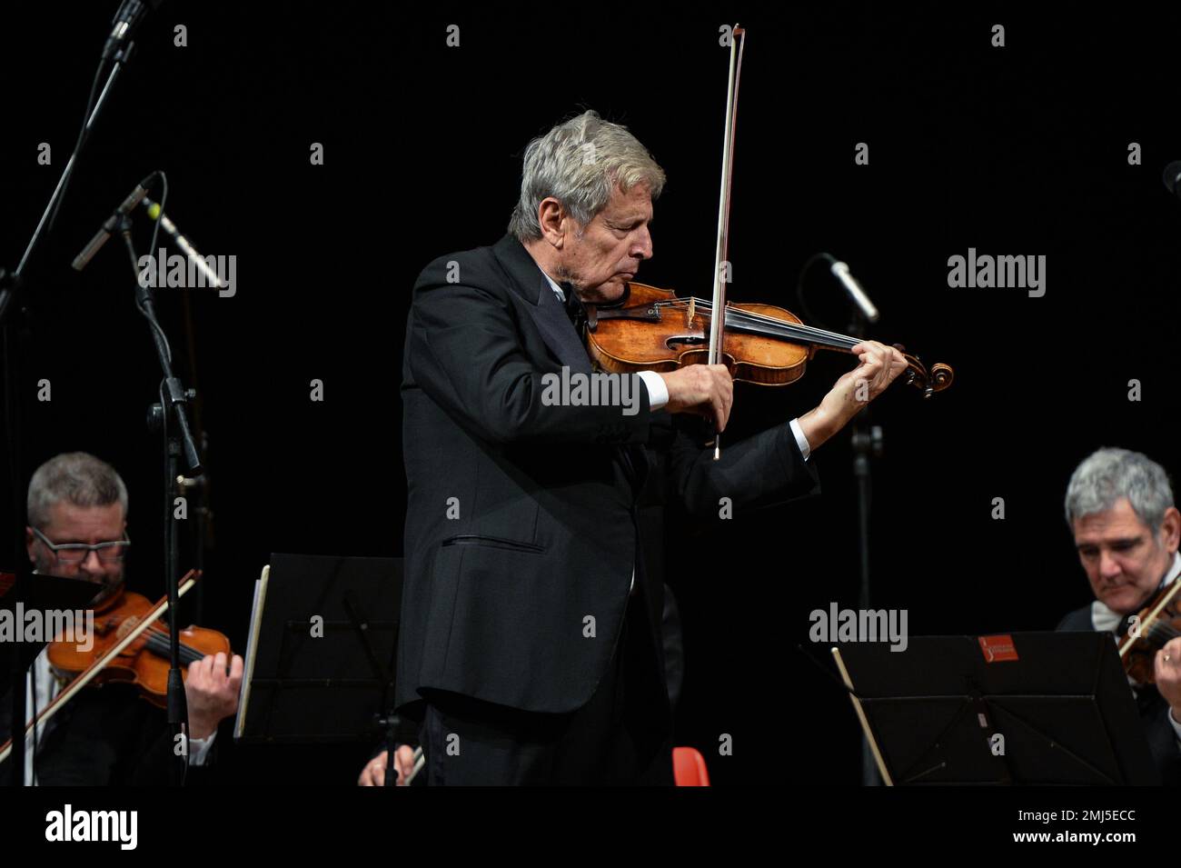 Savigliano, Italy. 26th Jan, 2023. Italian violinist Uto Ughi performs at Teatro Milanollo, on 26 January 2023, in Savigliano, Italy (Photo by Alberto Gandolfo/NurPhoto) Credit: NurPhoto SRL/Alamy Live News Stock Photo