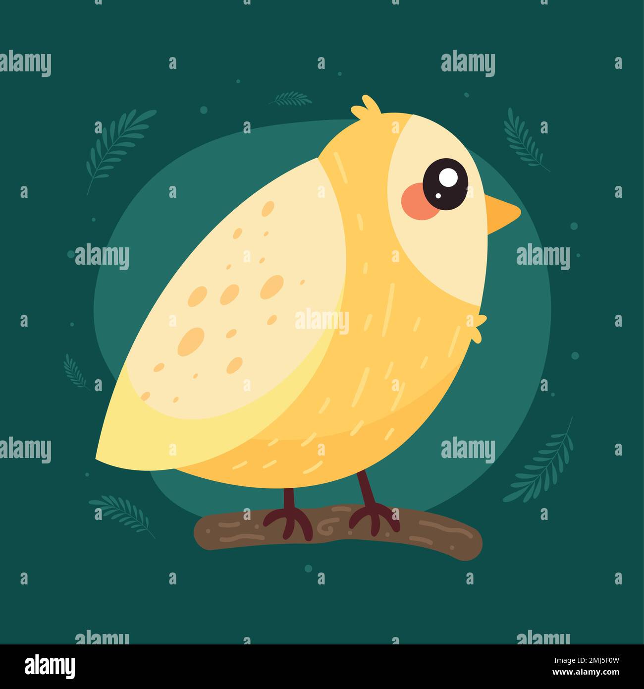 yellow bird in branch animal Stock Vector Image & Art Alamy