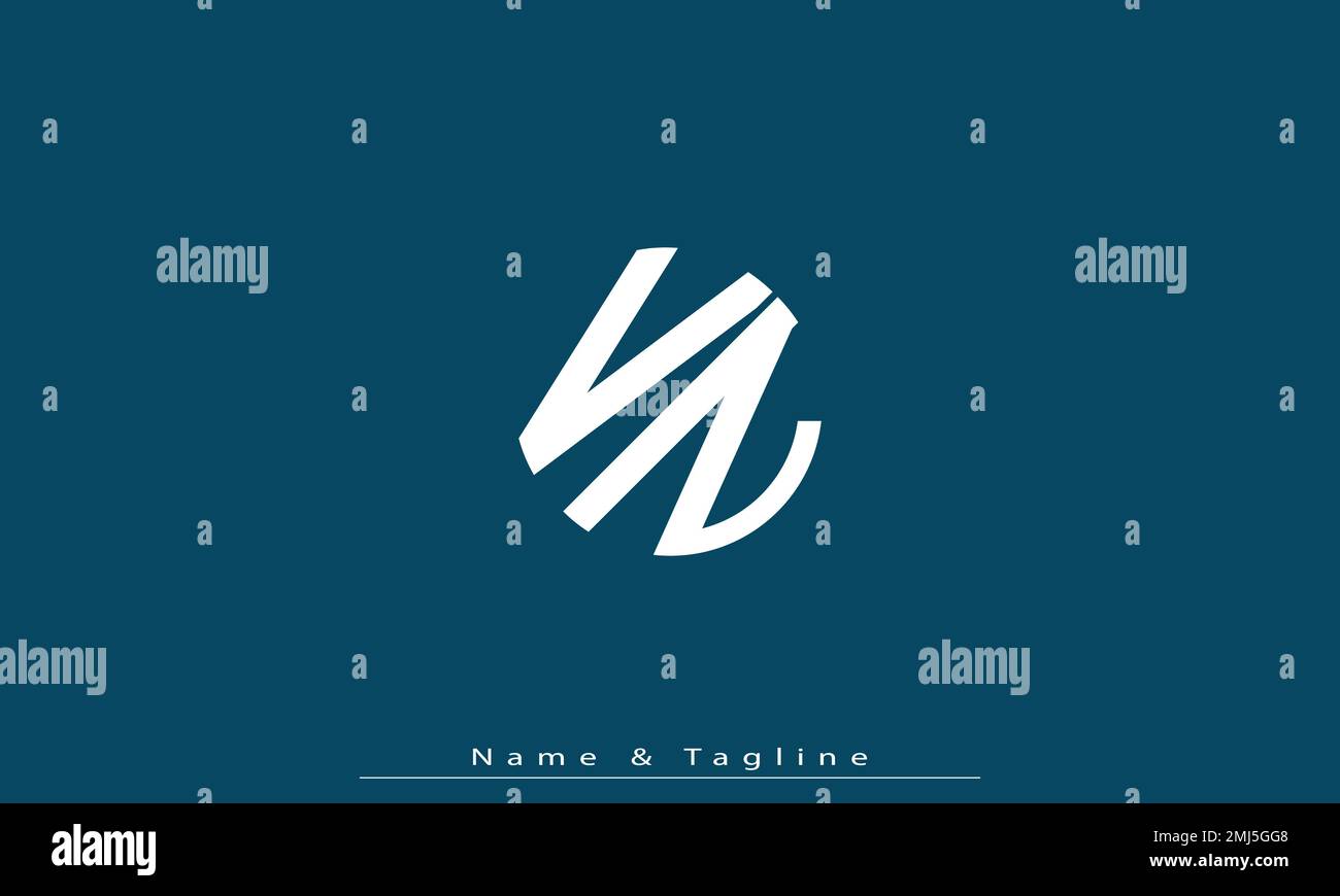 Alphabet letters Initials Monogram logo VZ , ZV Stock Vector