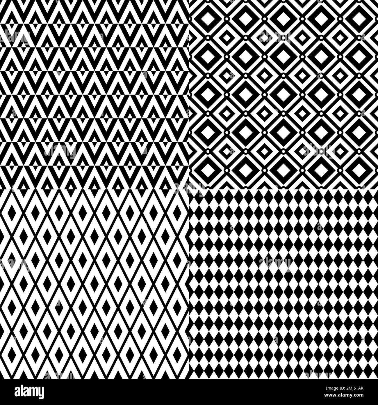 Seamless rhomb texture Black and White Stock Photos & Images - Alamy