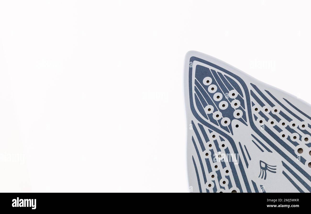 Iron sole plate on a white background Stock Photo Alamy