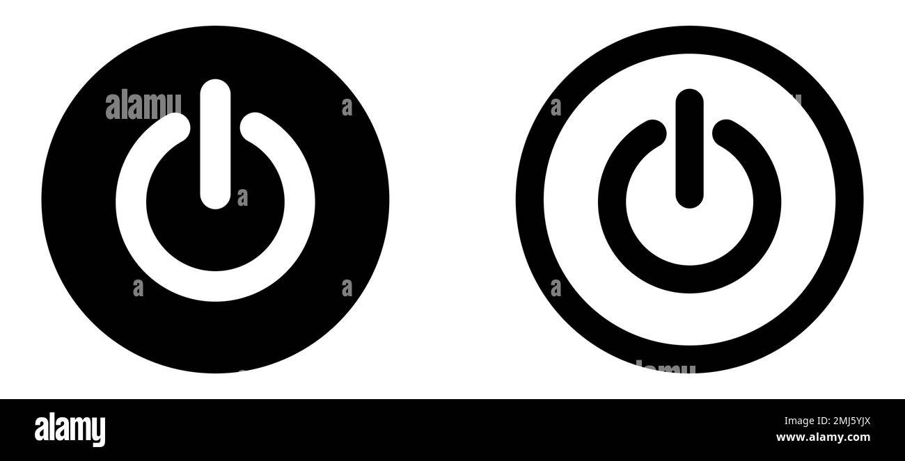 Power off icon set. Design can use for web and mobile app. Vector