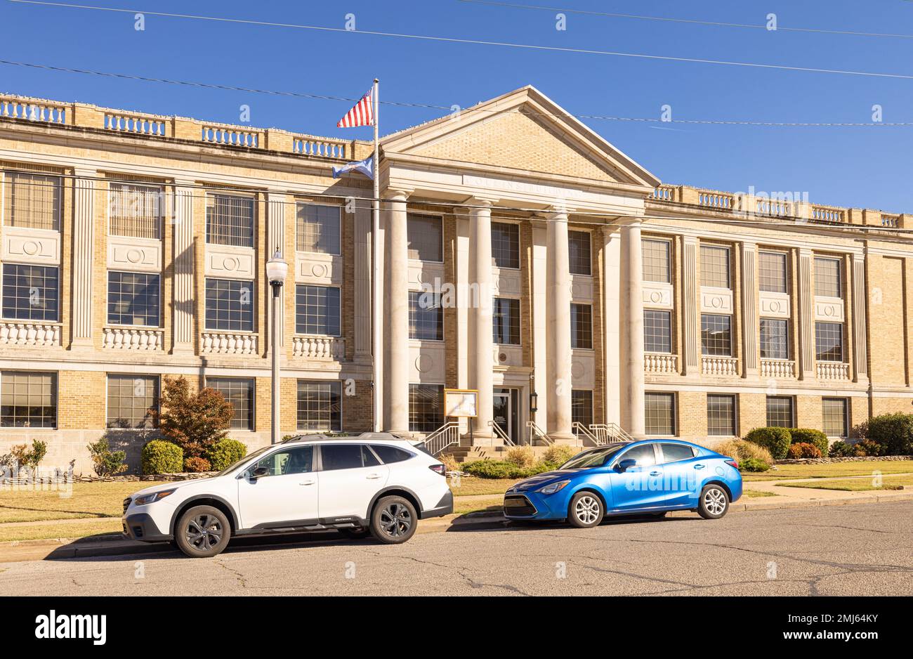 Sapulpa, Oklahoma, USA October 18, 2022 The Collins Building houses County administrative