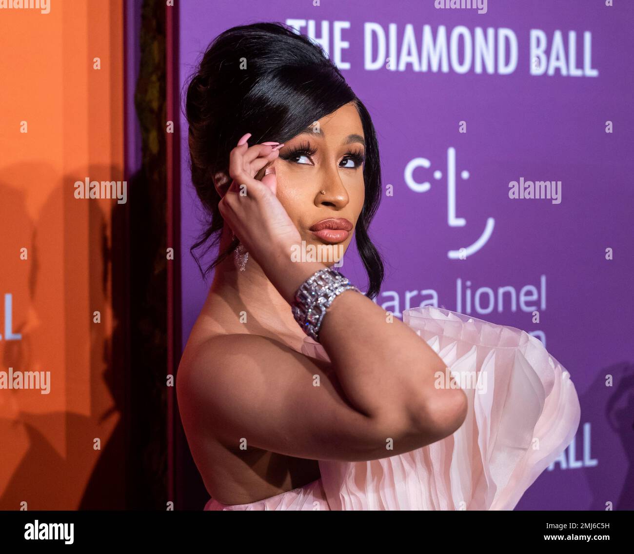 Cardi B attends the 5th annual Diamond Ball benefit gala at Cipriani ...