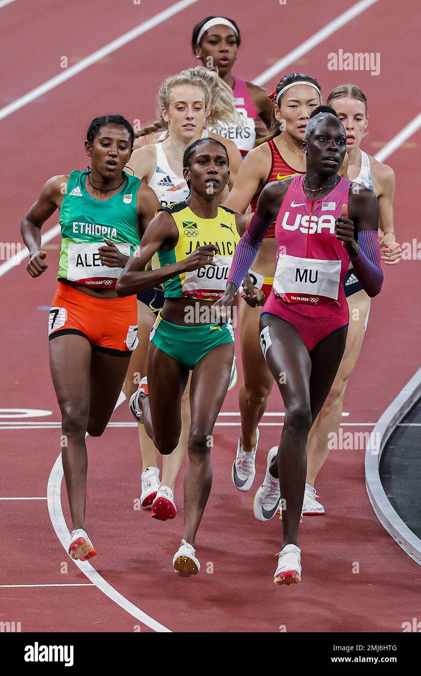 Athing Mu (USA) Olympic Champion in the Women's 800 meters at the 2020