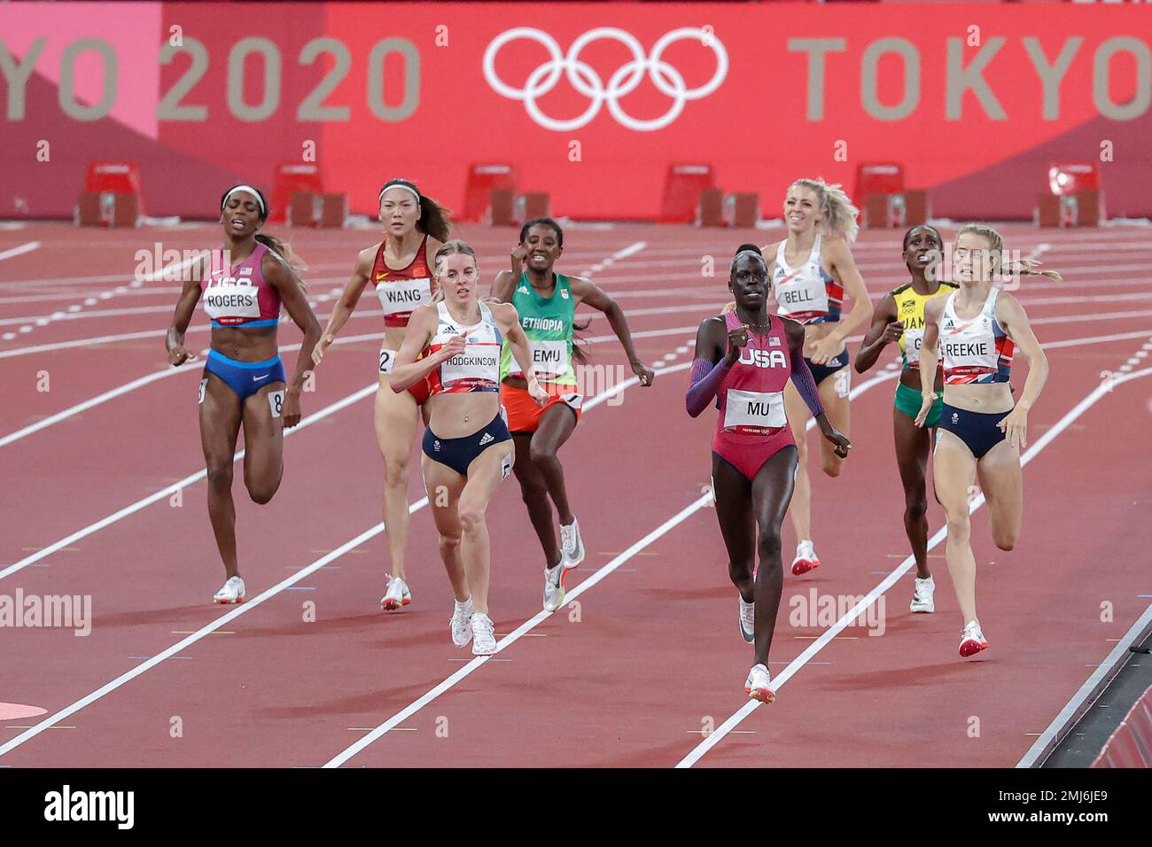Athing Mu (USA) Olympic Champion in the Women's 800 meters at the 2020