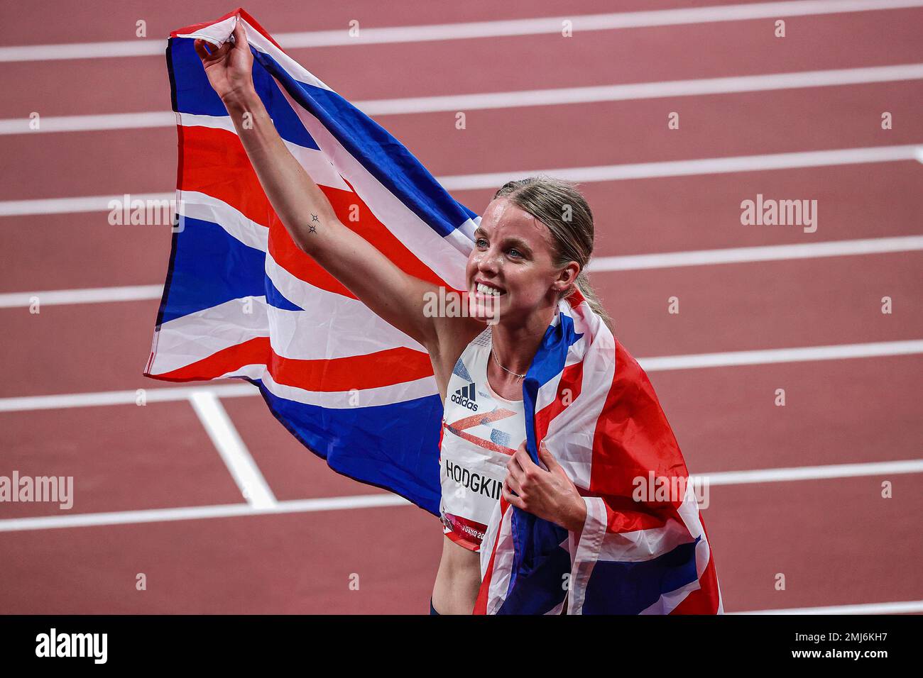 Keely Hodgkinson (GBR) silverr medalist in the Women's 800 meters at