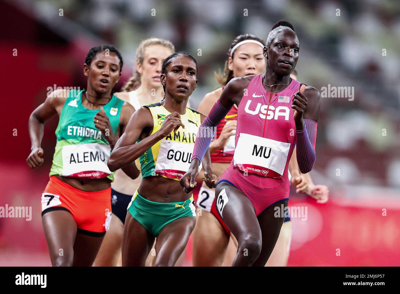 Athing Mu (USA) Olympic Champion in the Women's 800 meters at the 2020