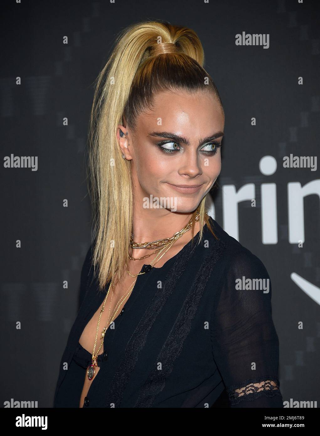 Actress Cara Delevingne attends the Spring/Summer 2020 Savage X Fenty show,  presented by Amazon Prime, at the Barclays Center on Tuesday, Sept, 10,  2019, in New York. (Photo by Evan Agostini/Invision/AP Stock