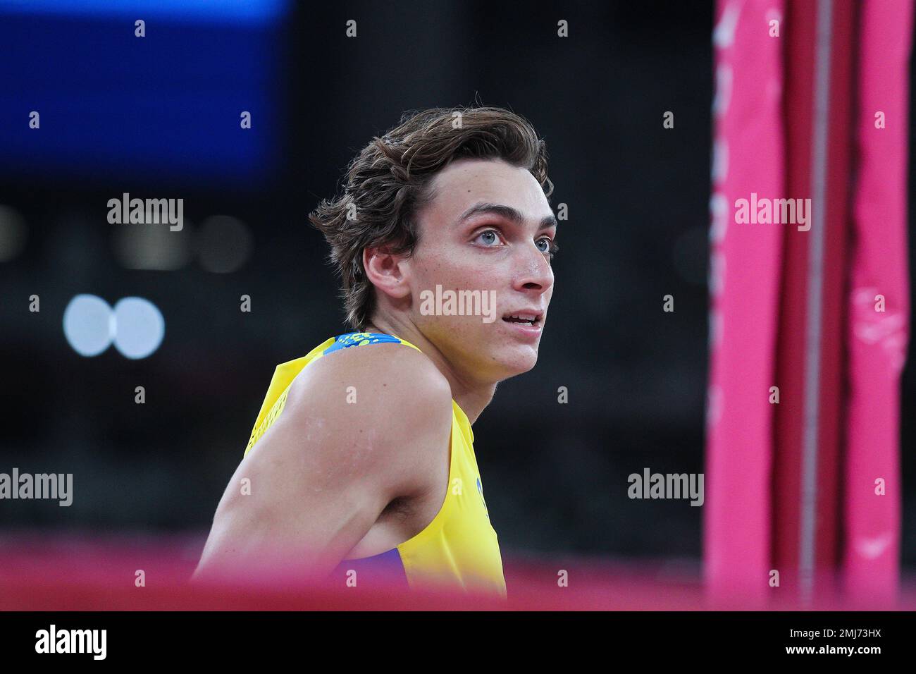 Armand Duplantis (SWE) Olympic Champion in the Men's Pole Vault at the